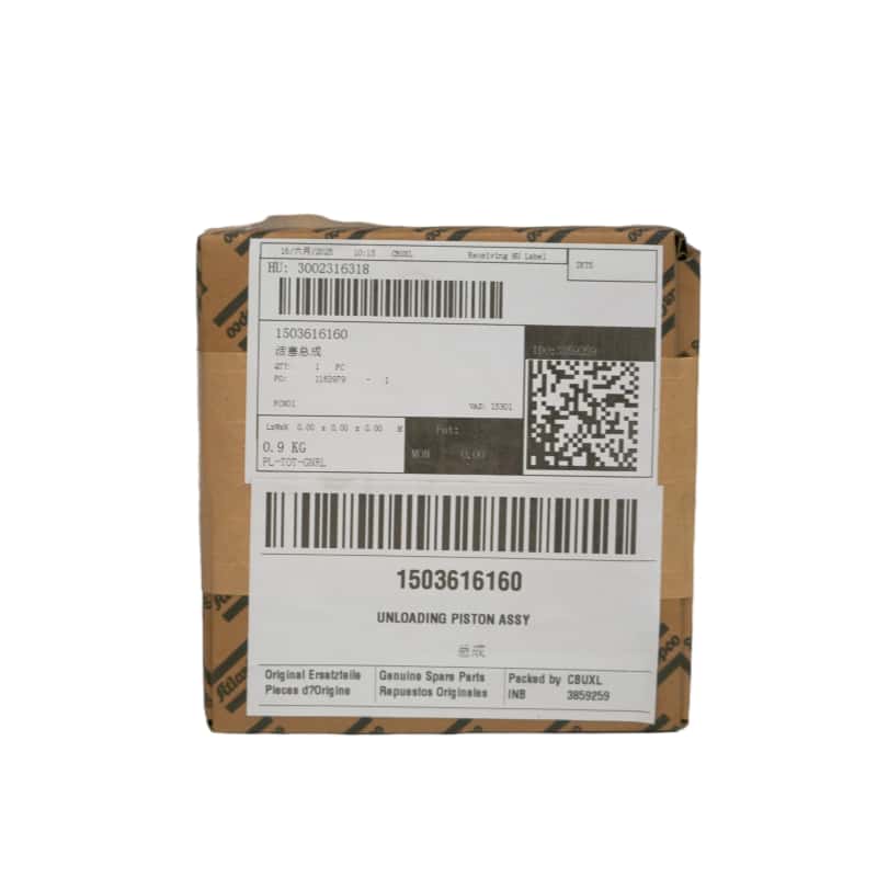 Atlas Copco 1503616160 εκφόρτωση εμβόλου assy για συμπιεστές εμβόλου