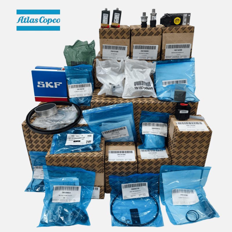 Ανταλλακτικά Atlas Copco Air Compressor Γνήσιο φίλτρο λαδιού Φίλτρο αέρα Αισθητήρας πίεσης ηλεκτρομαγνητική βαλβίδα φίλτρο βαλβίδας κιτ σέρβις