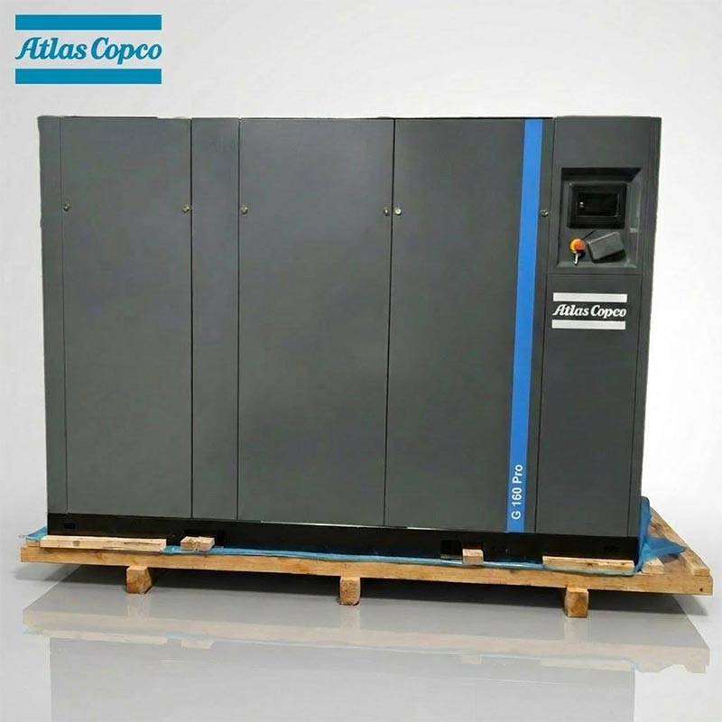 Atlas Copco GA160 Pro 160kW 215HP Oil Injected Rotary Screw Air Compressor 7.5 10Bar 1543CFM
