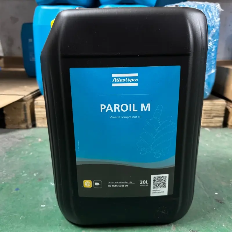 Atlas Copco Oil 1615594800 Paroil M Mineral Lubricant for Portable Compressors Γνήσιο